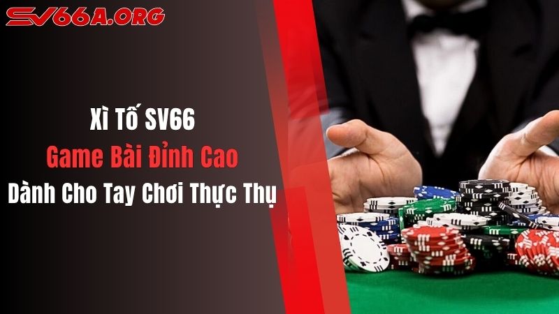 Xì Tố SV66: Game Bài Đỉnh Cao Dành Cho Tay Chơi Thực Thụ